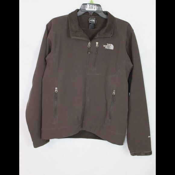 The North Face Brown Fleece Lined Soft Shell APEX Jacket- Women SmallARMPIT TO - Picture 1 of 11